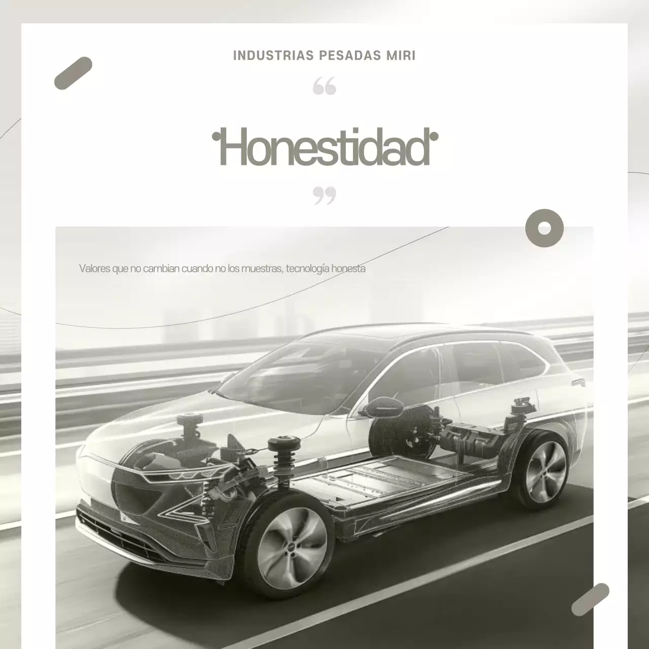 Anuncio de coche moderno beige