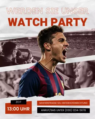 Red Grey Live Game Viewing Party Beitrag