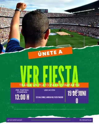 Publicación de Instagram de la fiesta de visualización de juegos en vivo de Green Retro