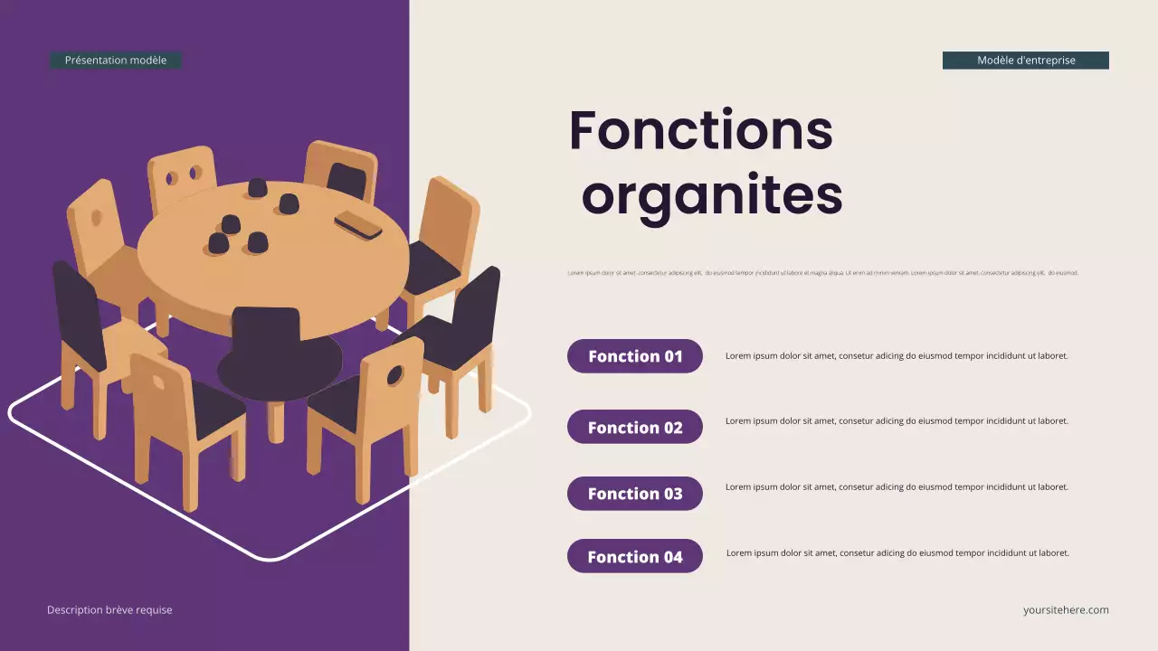 Présentation de biologie isométrique moderne Teal