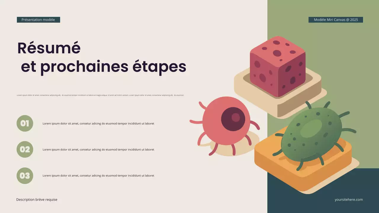 Présentation de biologie isométrique moderne Teal