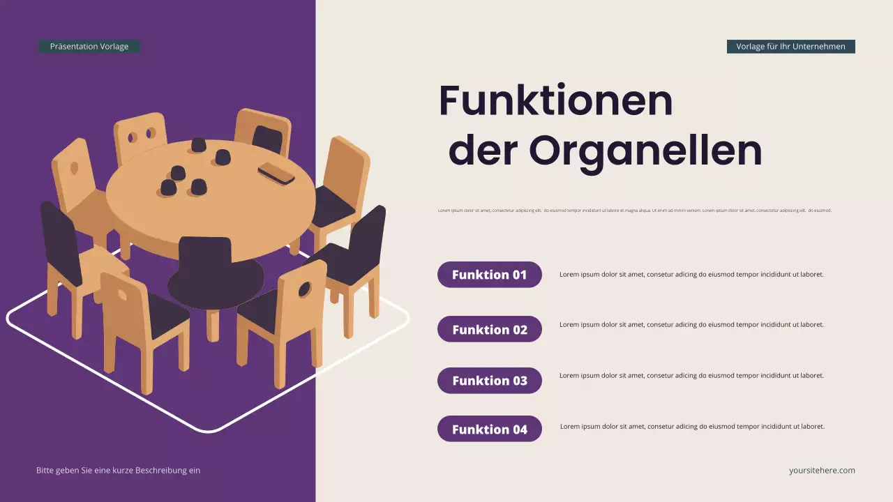 Blaugrüne moderne isometrische Biologie Präsentation