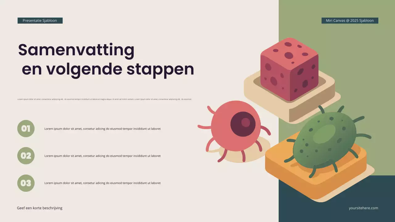 Teal Moderne Isometrische Biologie Presentatie