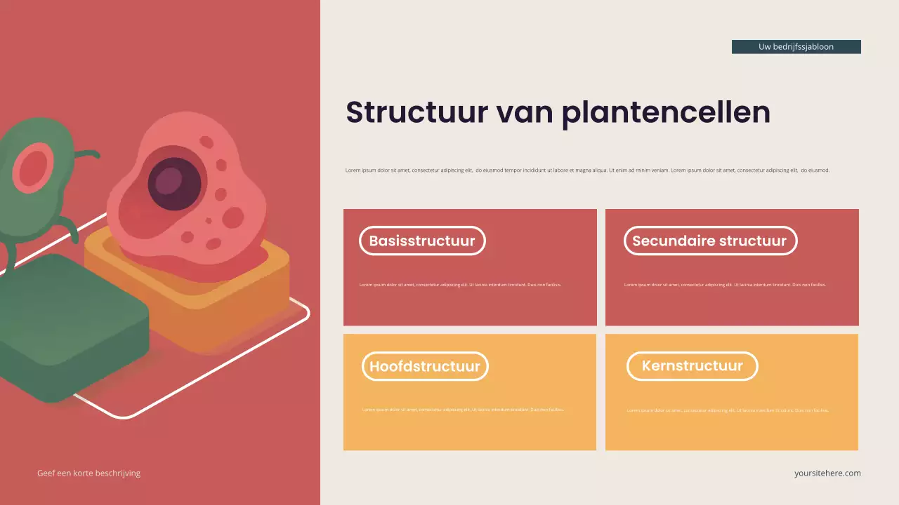 Teal Moderne Isometrische Biologie Presentatie