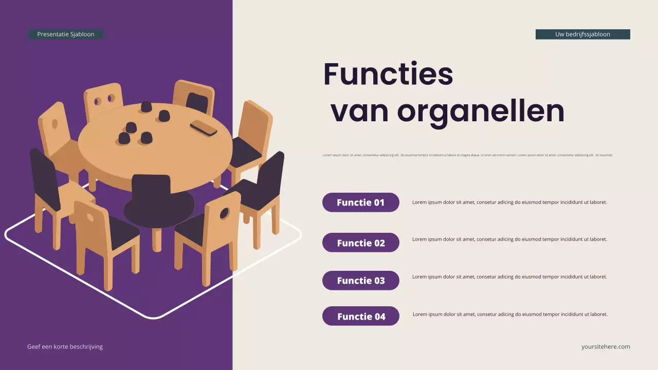 Teal Moderne Isometrische Biologie Presentatie