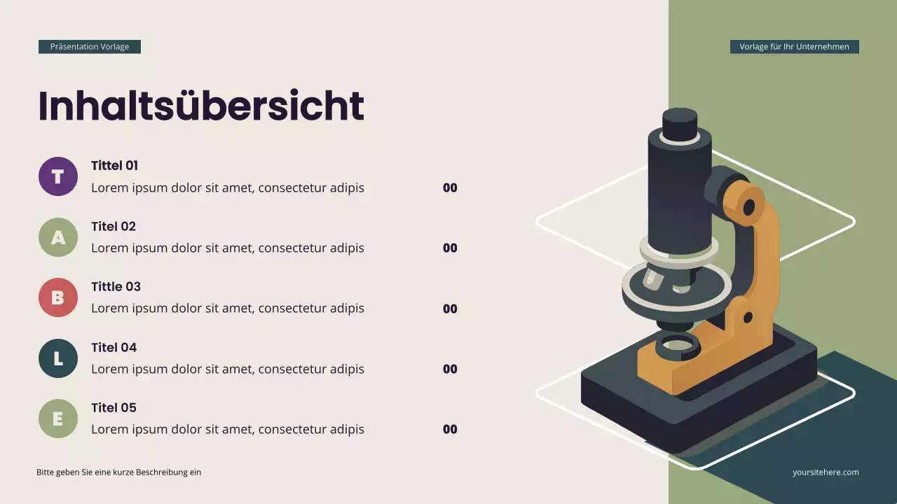 Blaugrüne moderne isometrische Biologie Präsentation