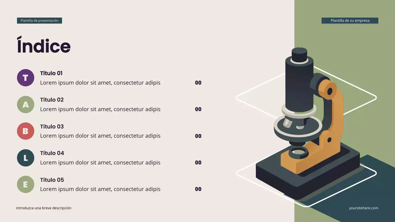 Presentación de biología isométrica moderna en verde azulado