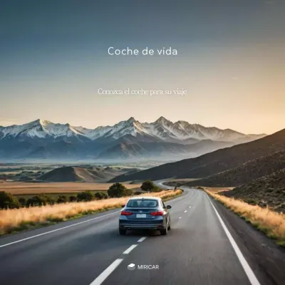 Anuncio de coche moderno gris