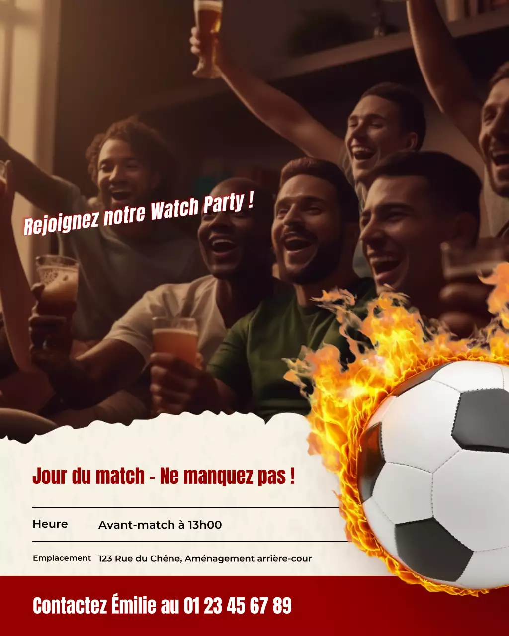 Soirée de visionnage de jeux en direct audacieuse