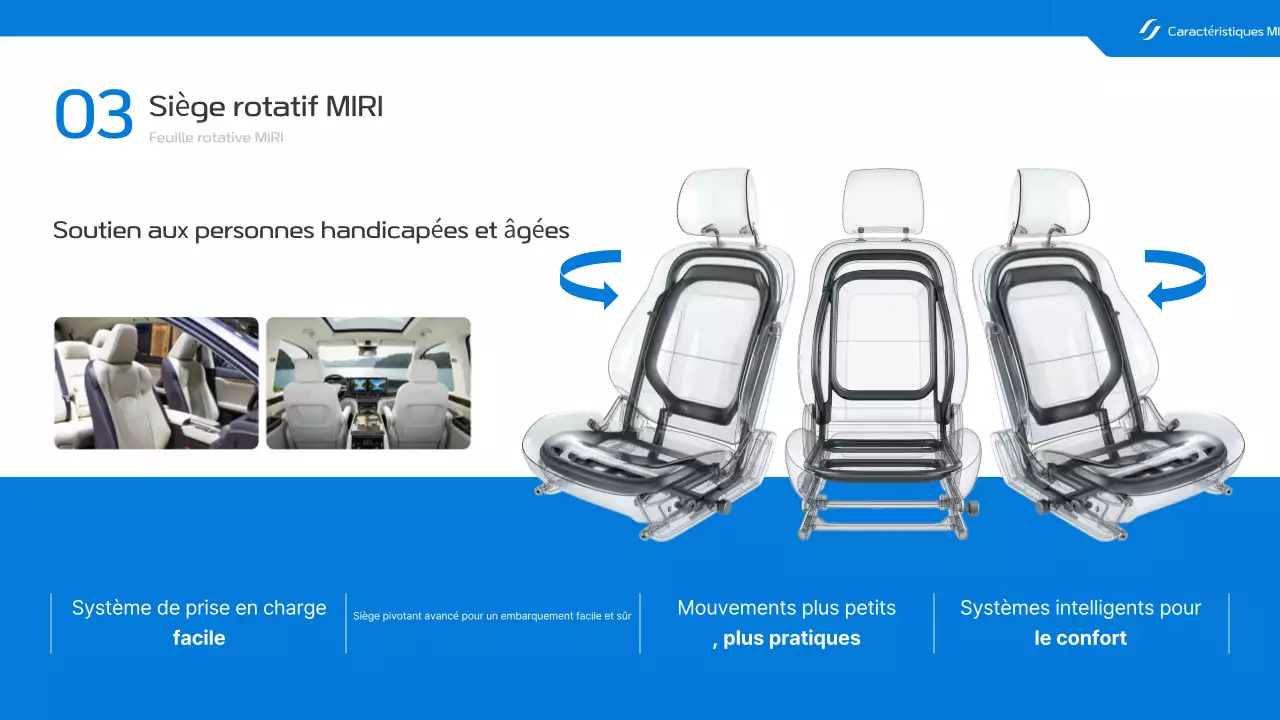 Promotion du véhicule spécial Blue Modern