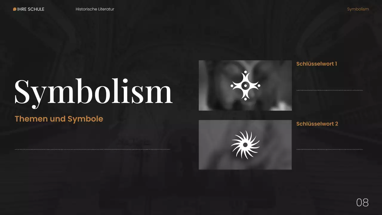 Webpräsentation zur modernen historischen Literatur