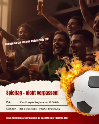 Mutige Live-Game-Viewing-Party