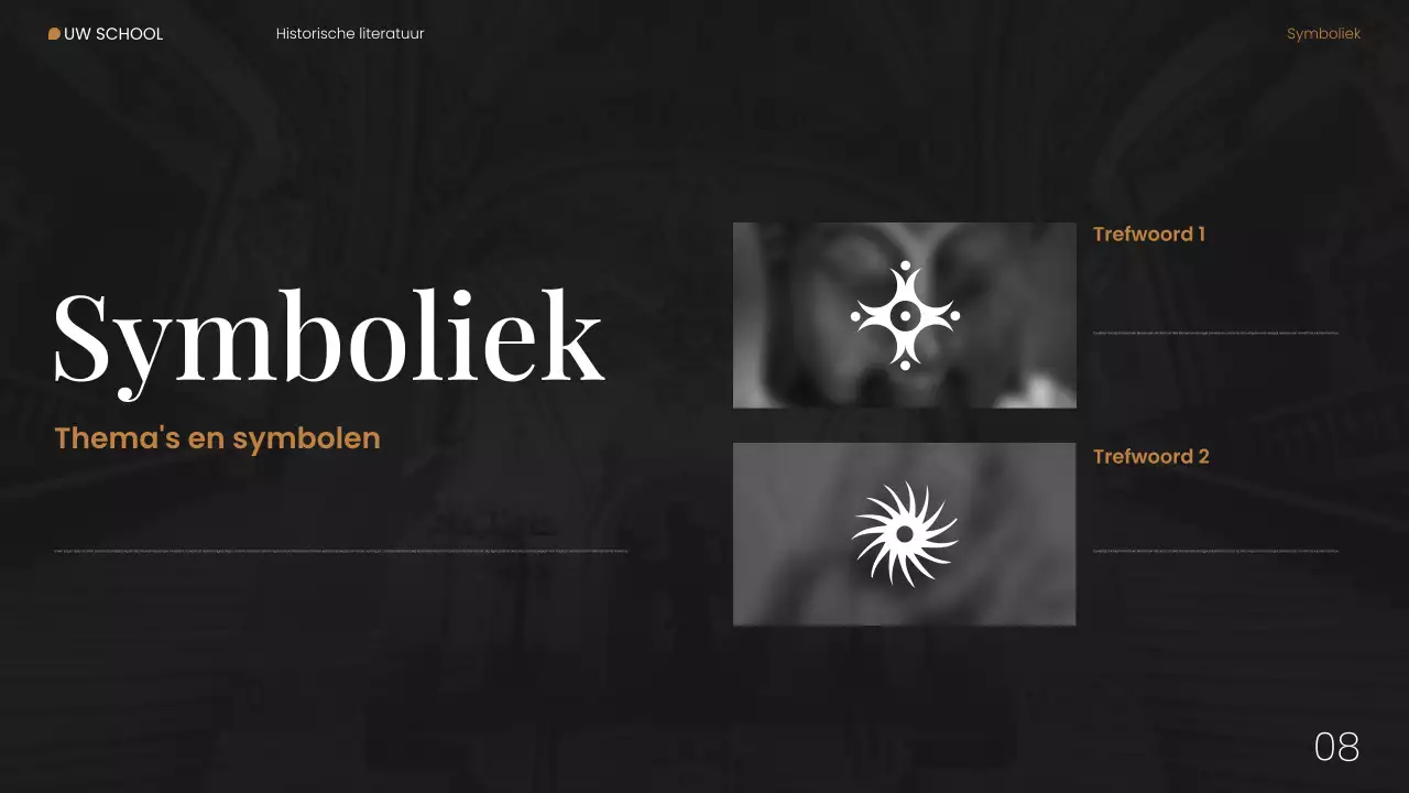 Webpresentatie moderne historische literatuur