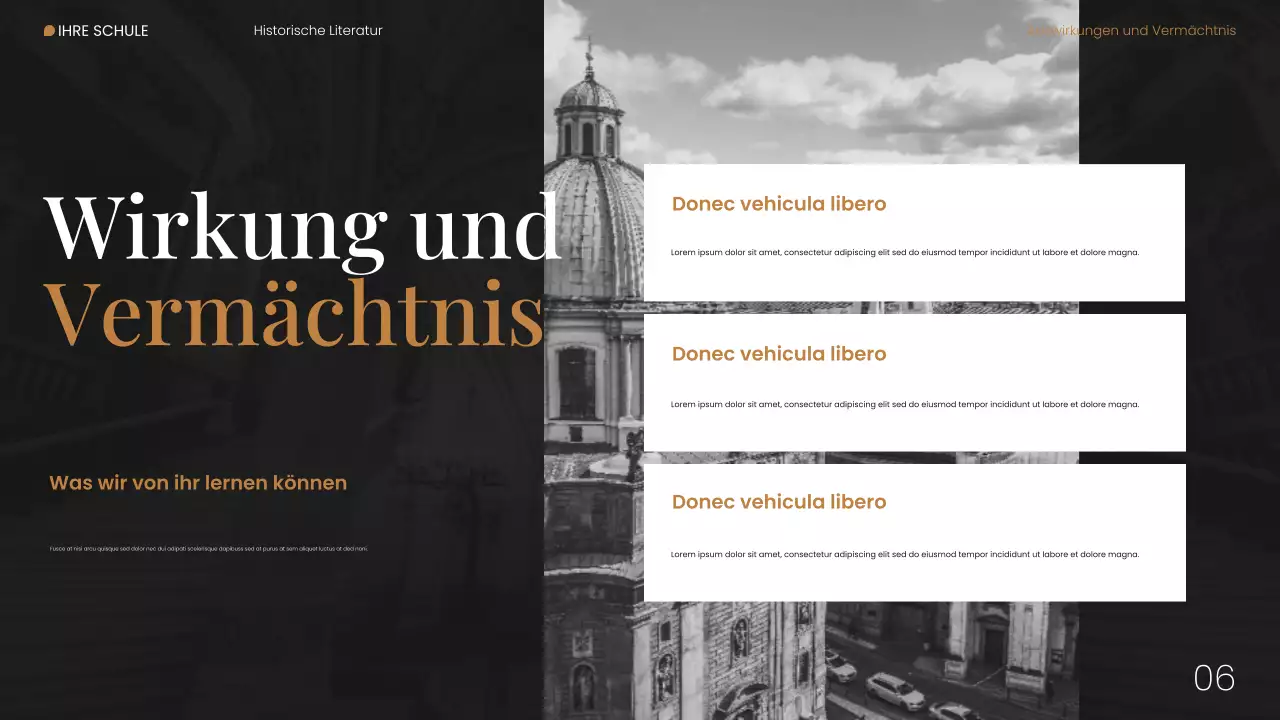 Webpräsentation zur modernen historischen Literatur