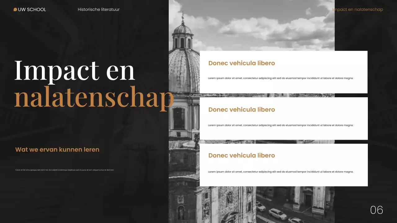 Webpresentatie moderne historische literatuur