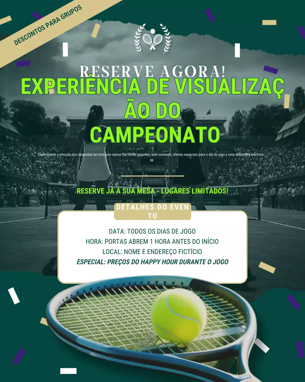 propaganda esportiva moderna e verde