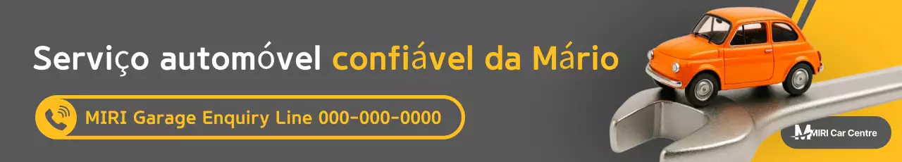 Anúncio de carro moderno laranja