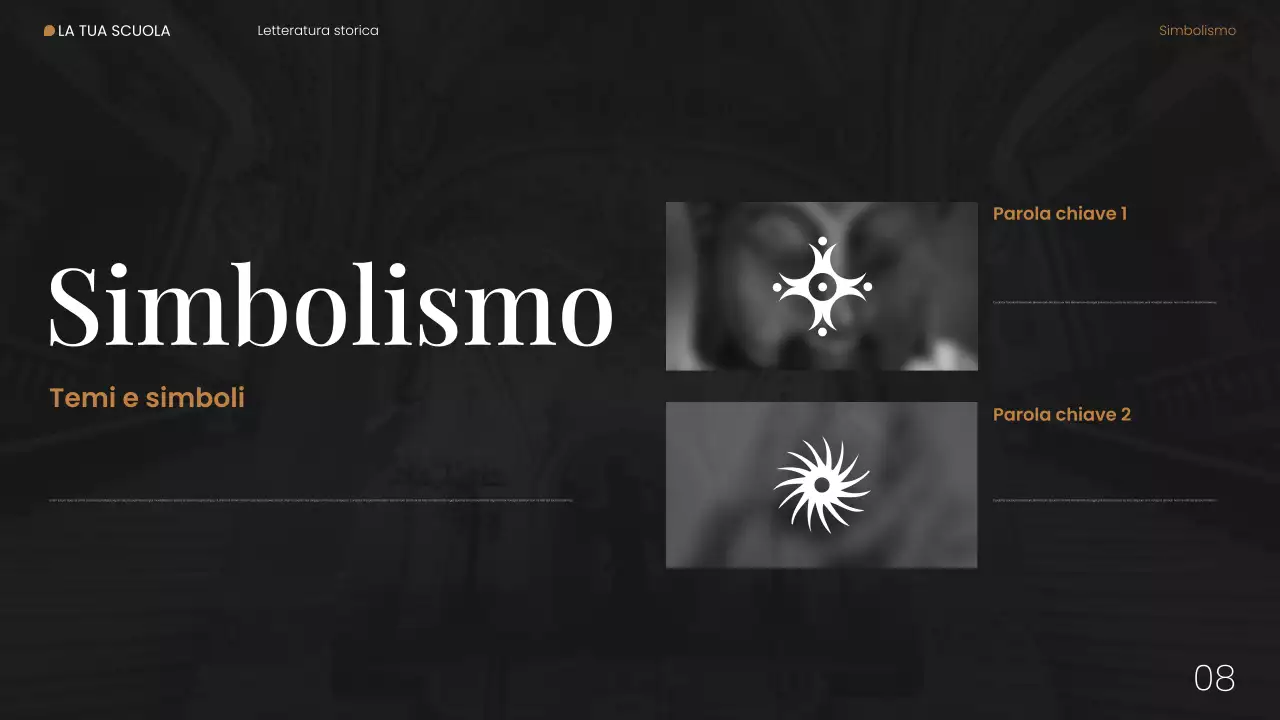 Presentazione web sulla letteratura storica moderna