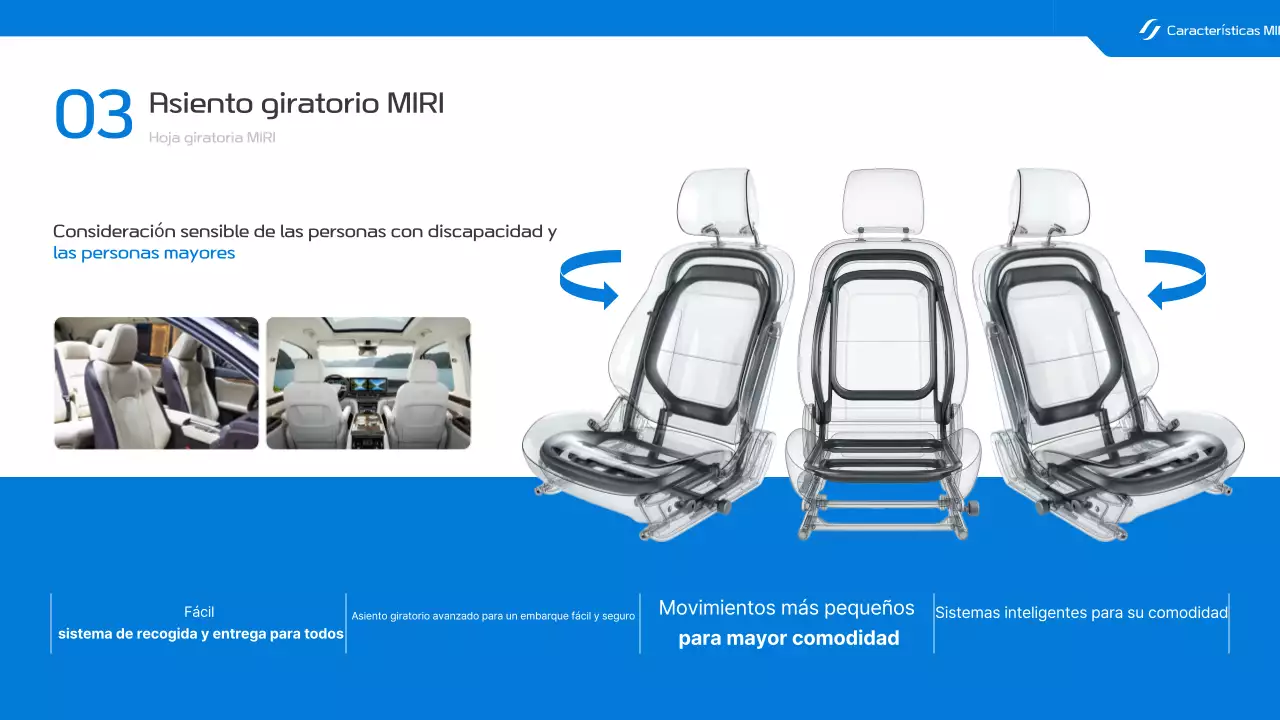 Promoción de vehículos especiales modernos azules