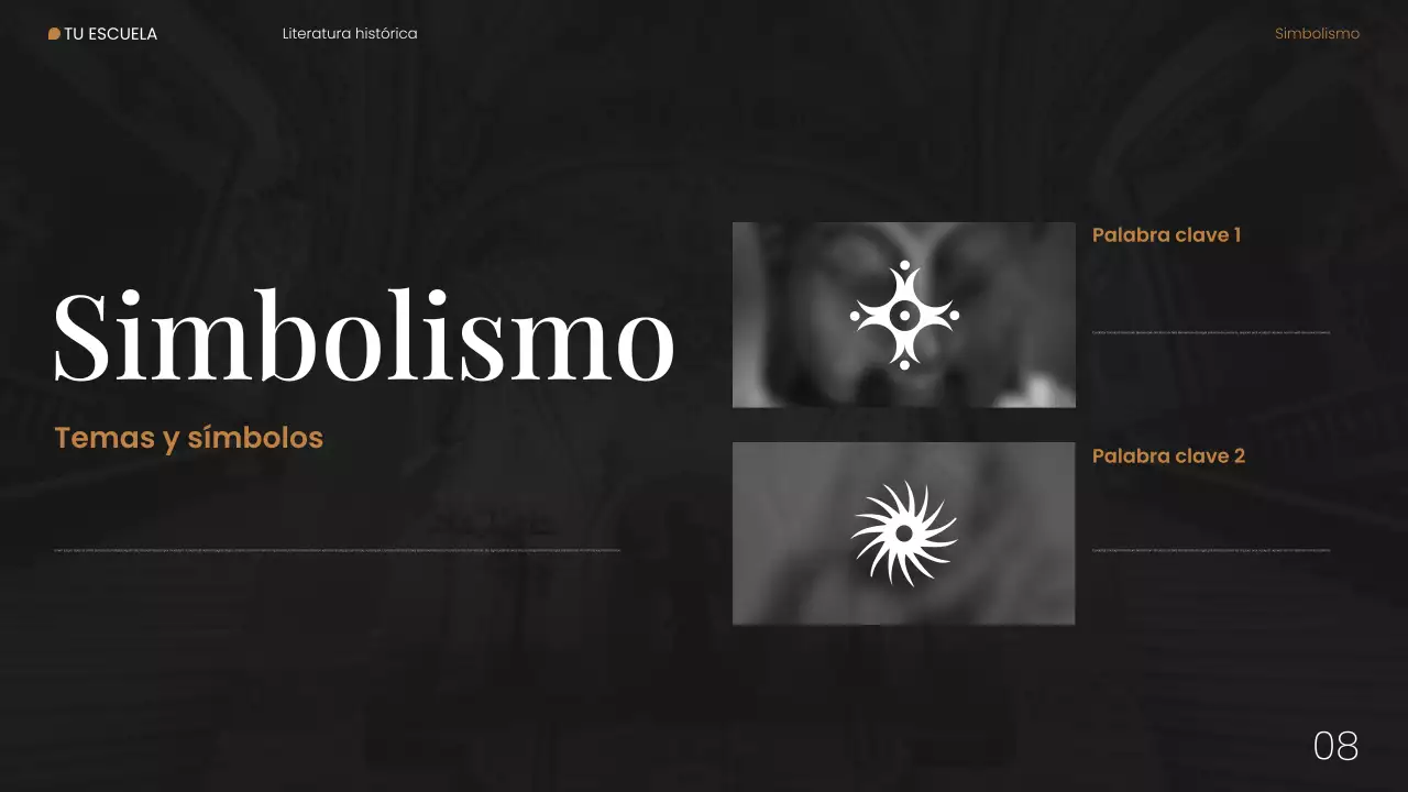 Presentación web de literatura histórica moderna