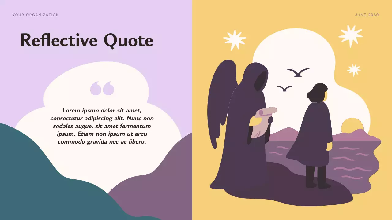 Purple Aesthetic Character Journey Course Presentation