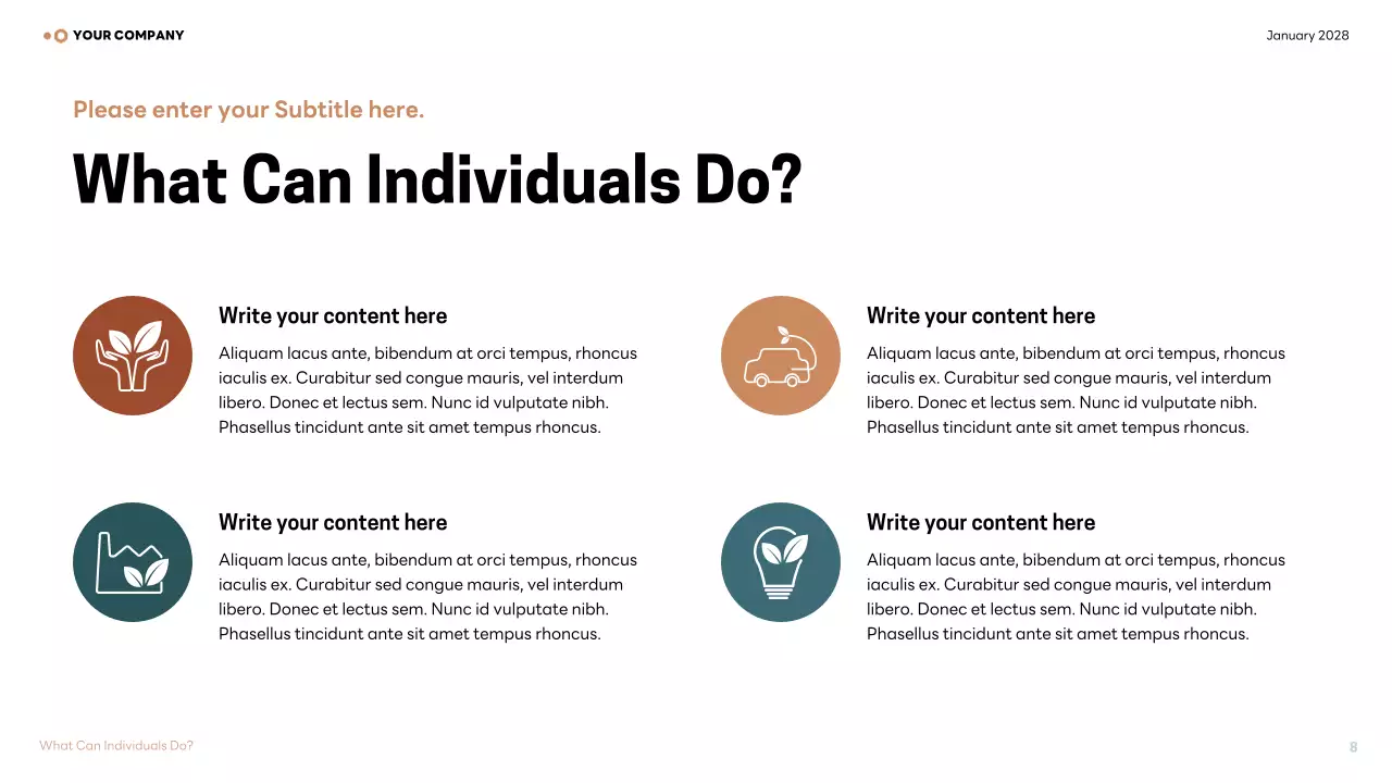 Brown Modern Climate Lecture Presentation