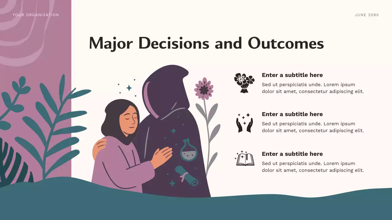 Purple Aesthetic Character Journey Course Presentation