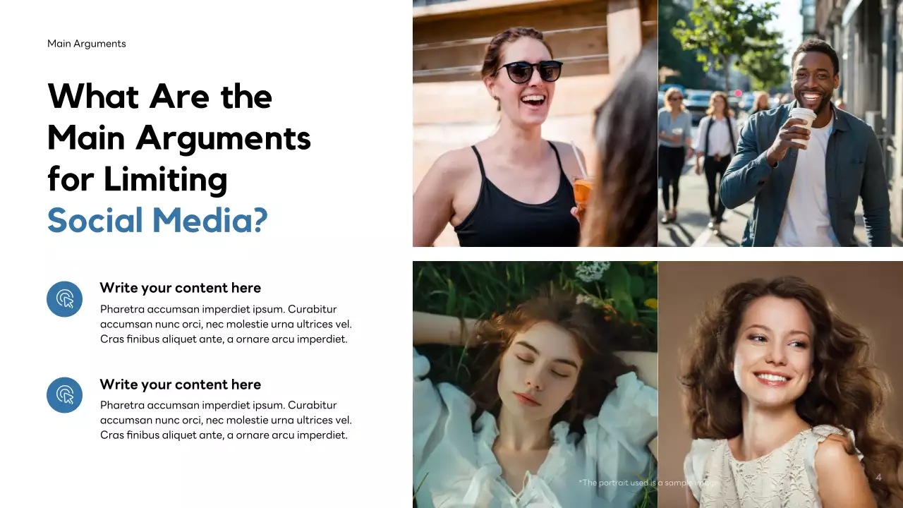 Orange Modern Social Media Debate Presentation