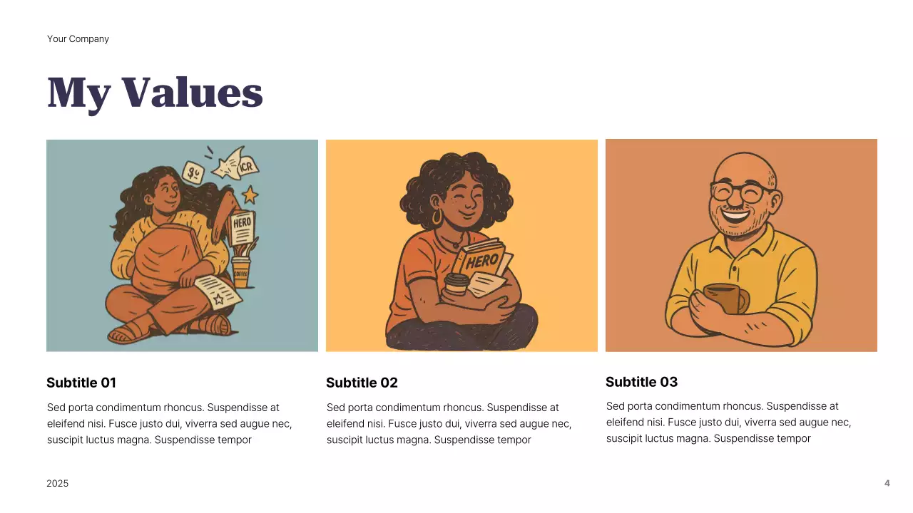 Presentasi Panduan Identitas Pribadi Modern Ungu