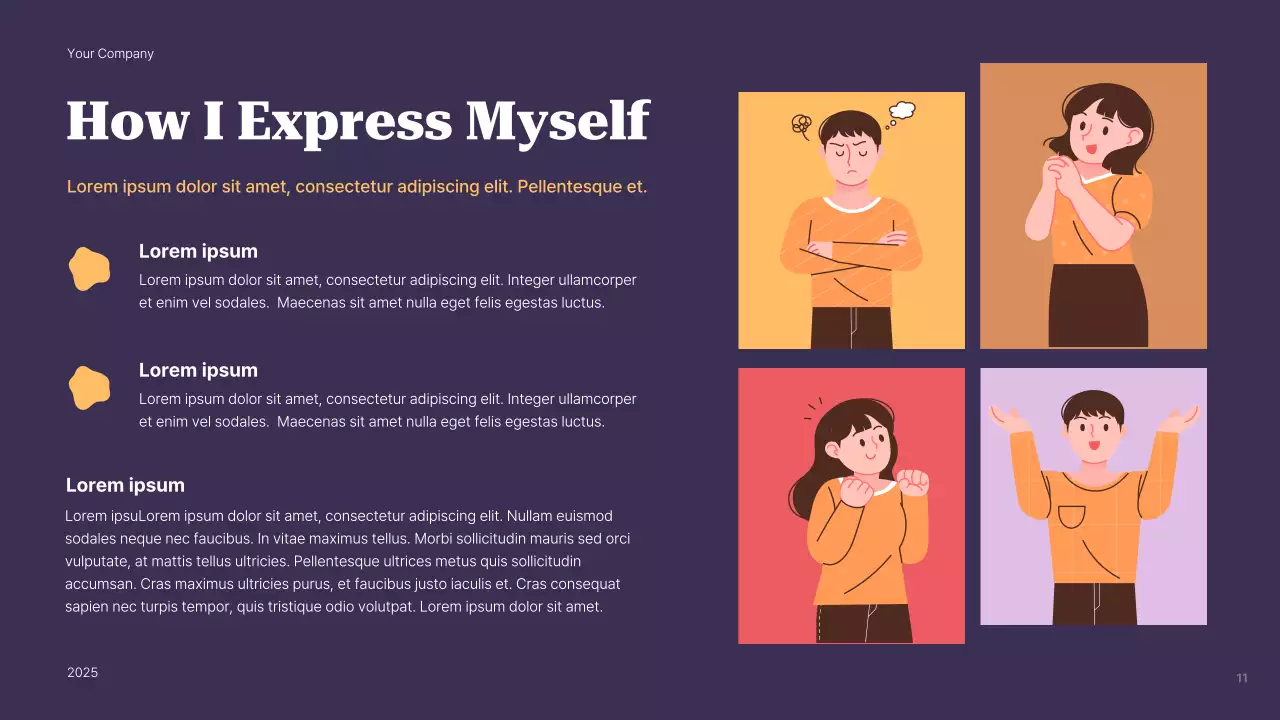 Presentasi Panduan Identitas Pribadi Modern Ungu