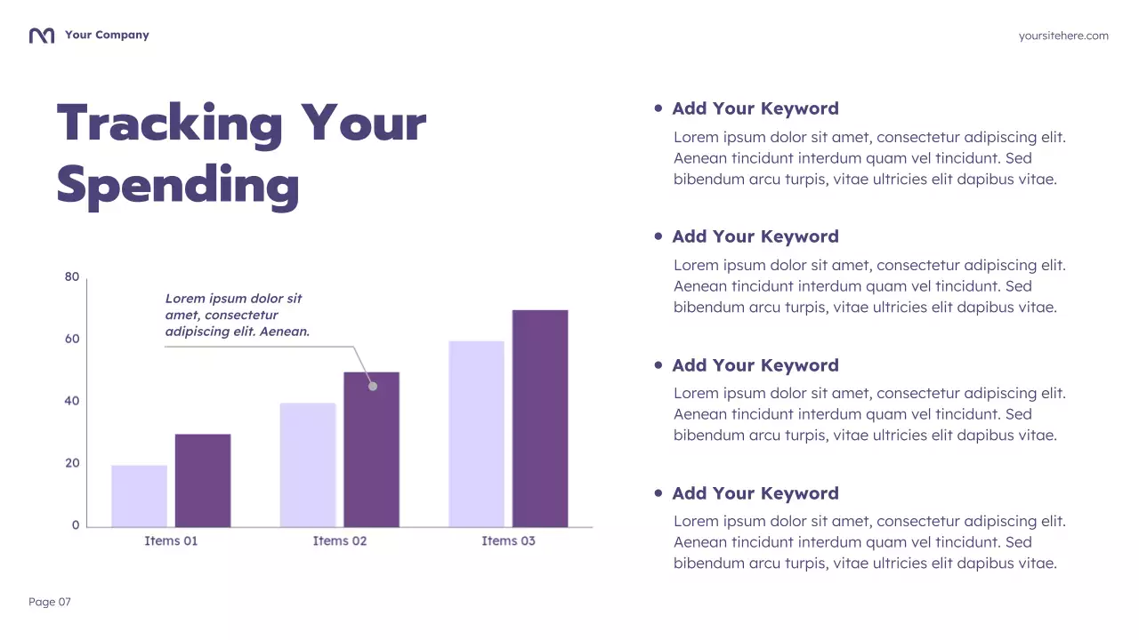 Purple Cartoon Budgeting Course Presentation