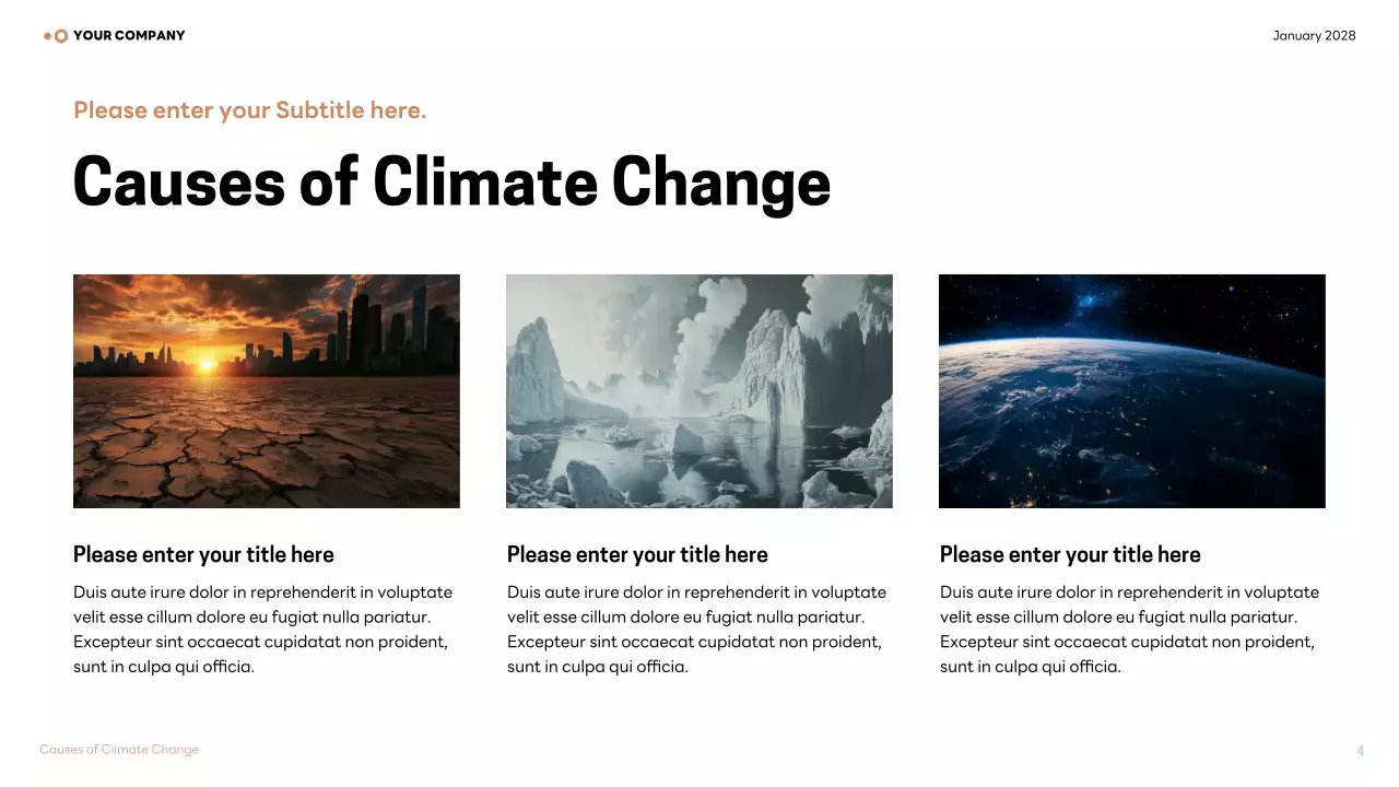 Brown Modern Climate Lecture Presentation