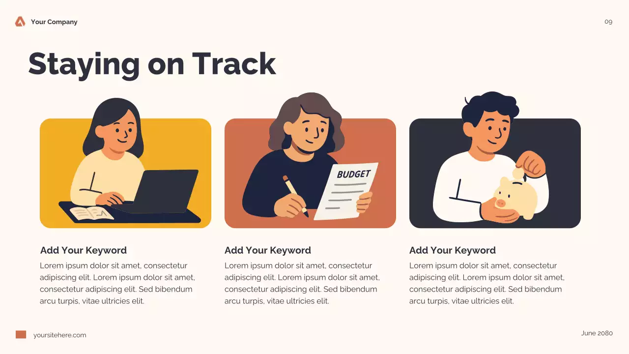 Orange Modern Personal Finance for Teens Presentation