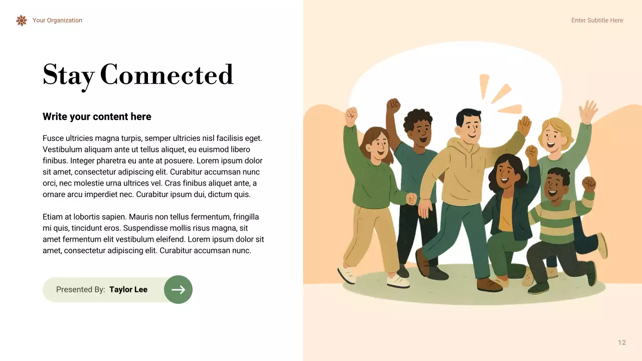 Orange Minimal Climate Change Presentation