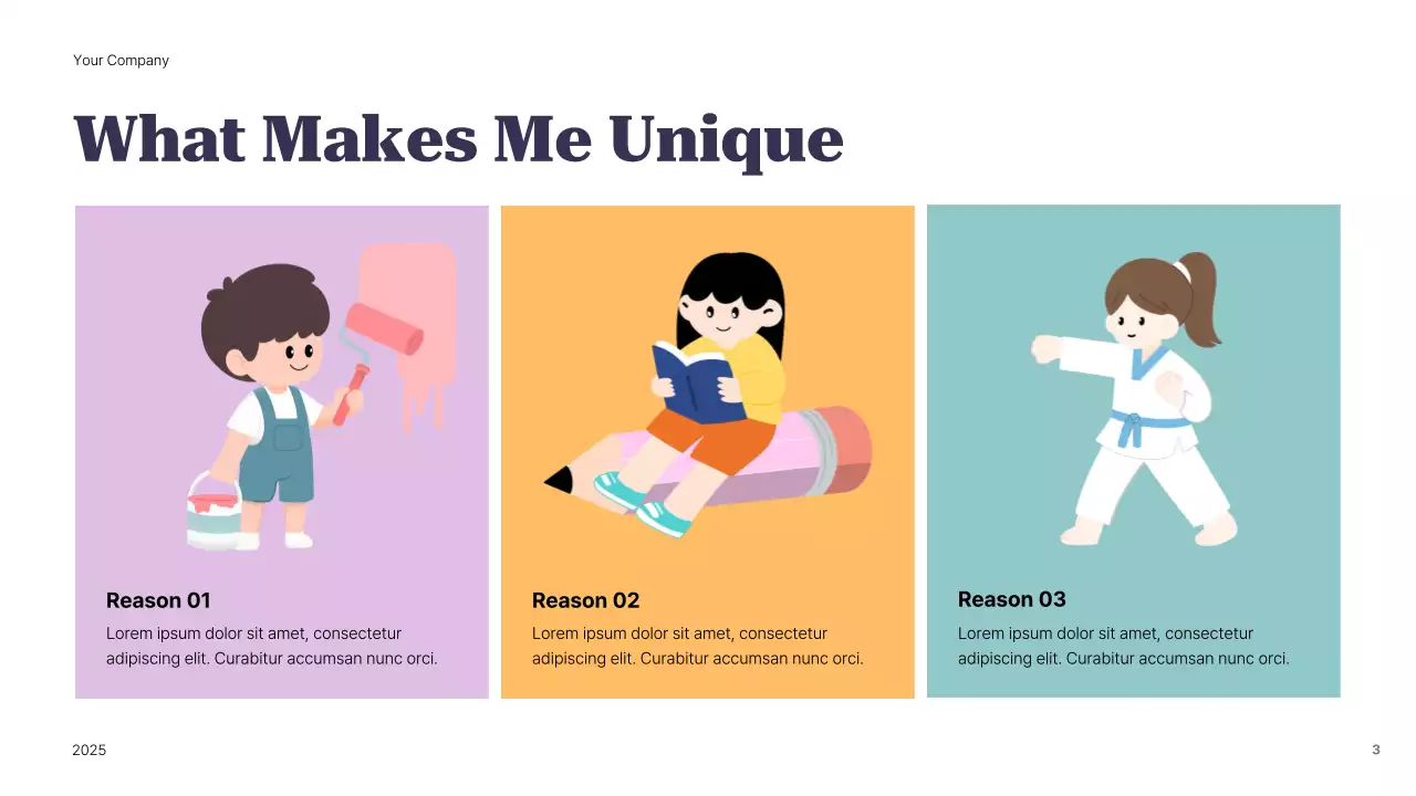 Presentasi Panduan Identitas Pribadi Modern Ungu