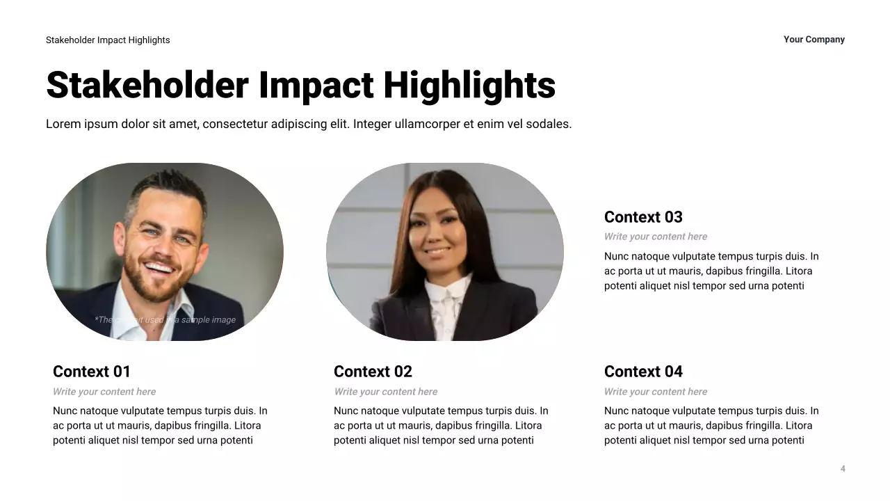 Navy Modern Business Yearly Review Presentation