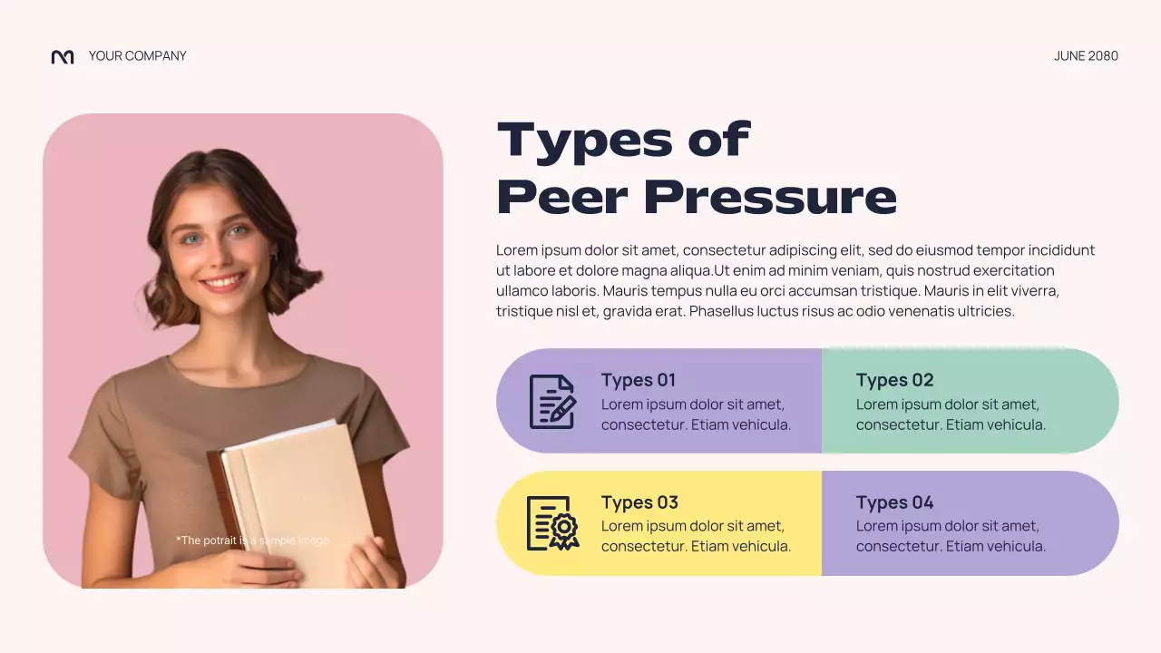 Colourful Abstract Peer Pressure Lecture Presentation