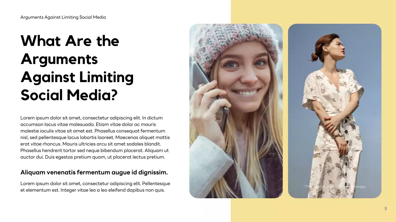 Orange Modern Social Media Debate Presentation