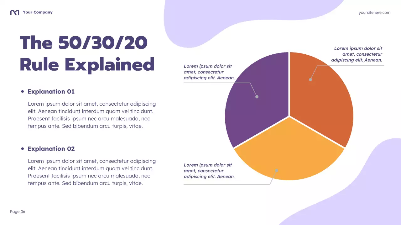 Purple Cartoon Budgeting Course Presentation