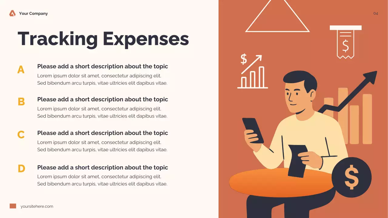 Orange Modern Personal Finance for Teens Presentation