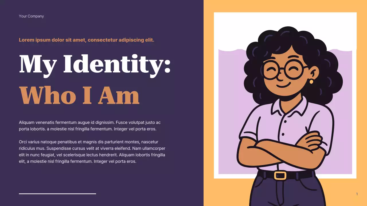 Purple Modern Personal Identity Guide Presentation