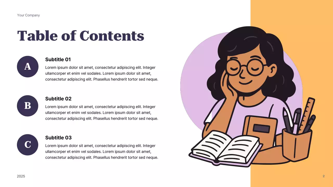 Presentasi Panduan Identitas Pribadi Modern Ungu