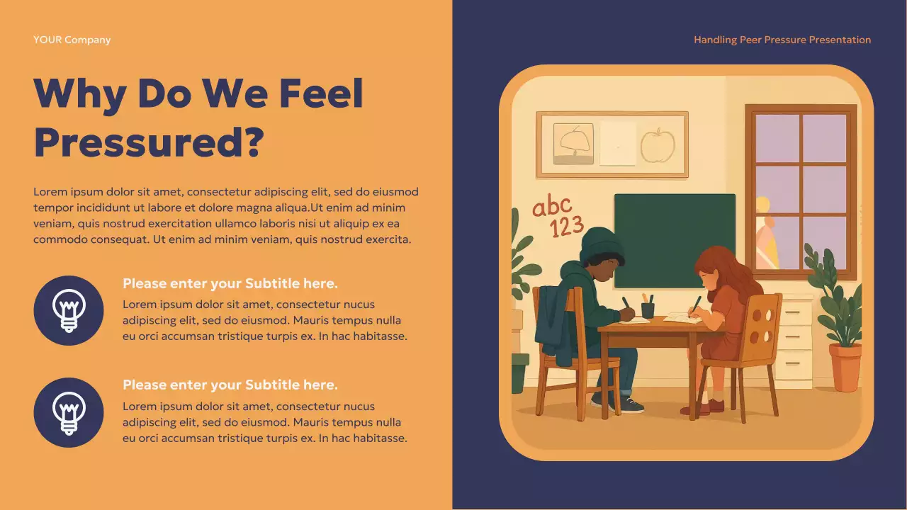 Navy Modern School Peer Pressure Lecture Presentation