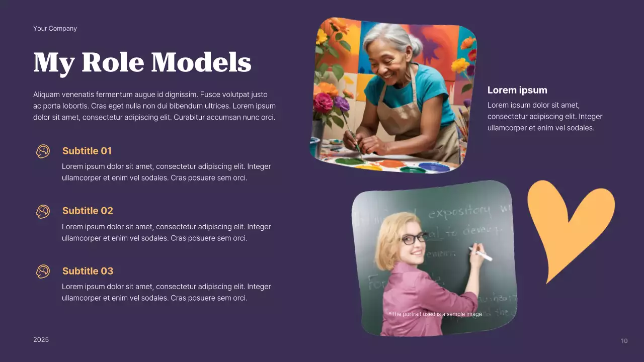 Presentasi Panduan Identitas Pribadi Modern Ungu