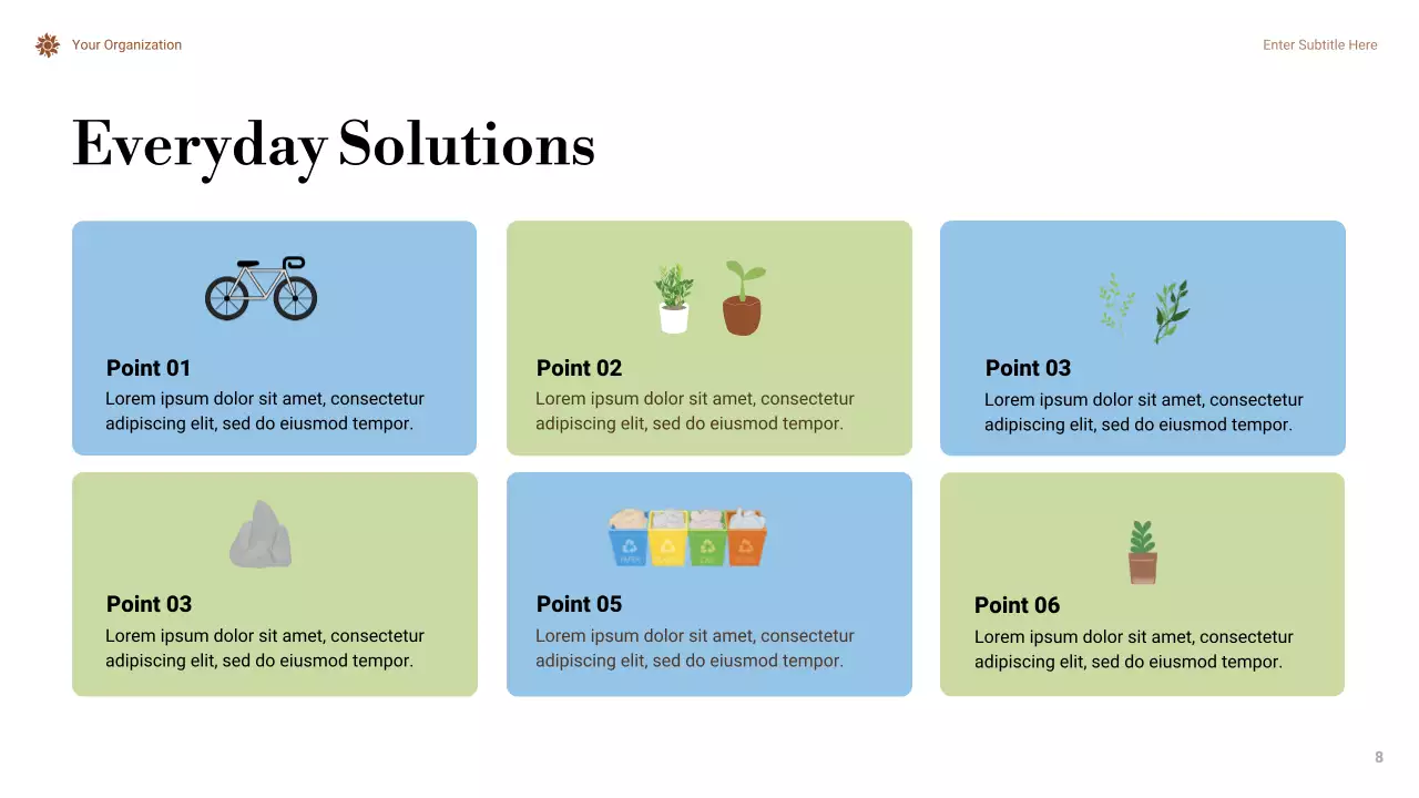 Orange Minimal Climate Change Presentation