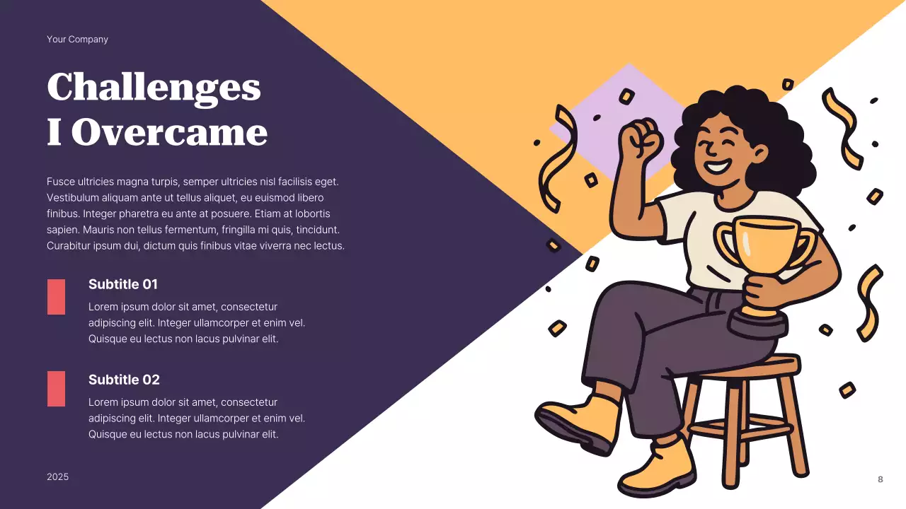 Presentasi Panduan Identitas Pribadi Modern Ungu