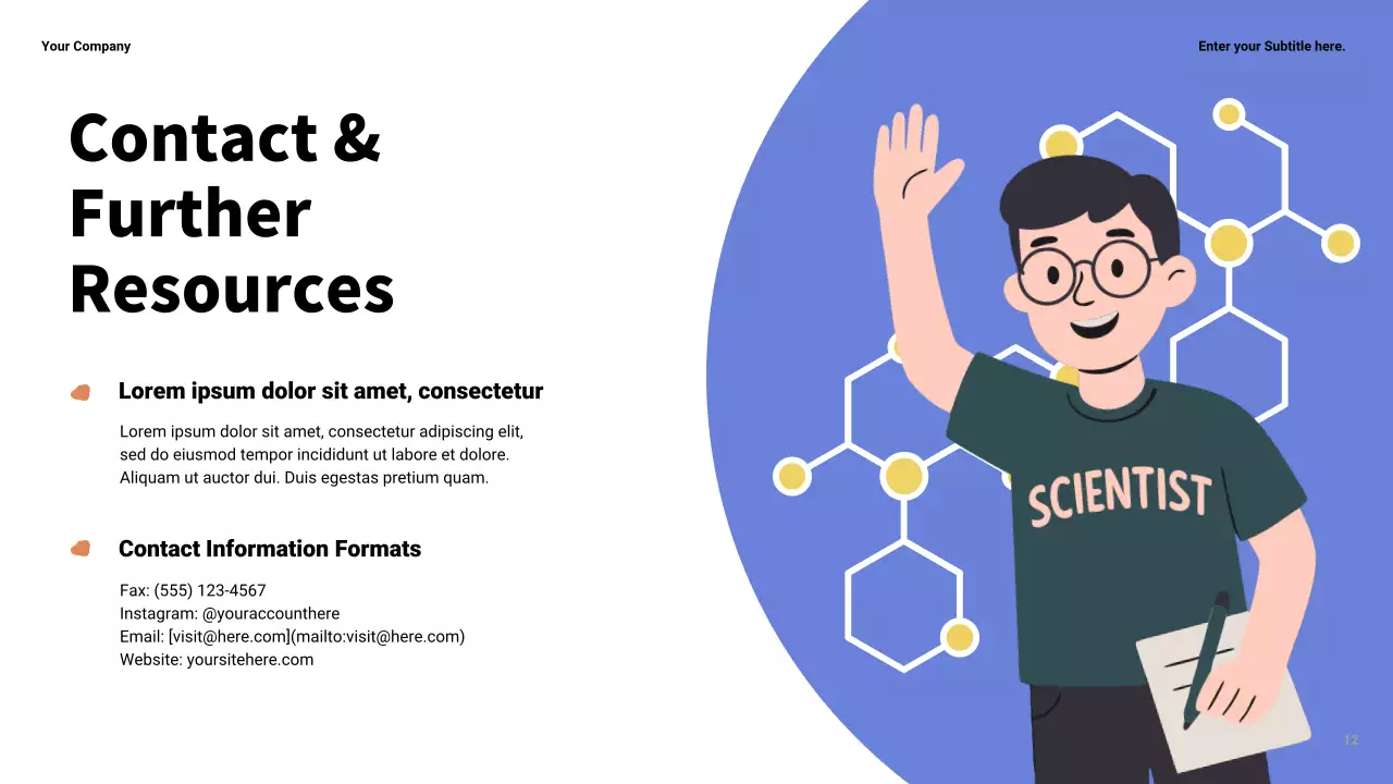 Bài thuyết trình về tầm quan trọng của khoa học hiện đại màu vàng