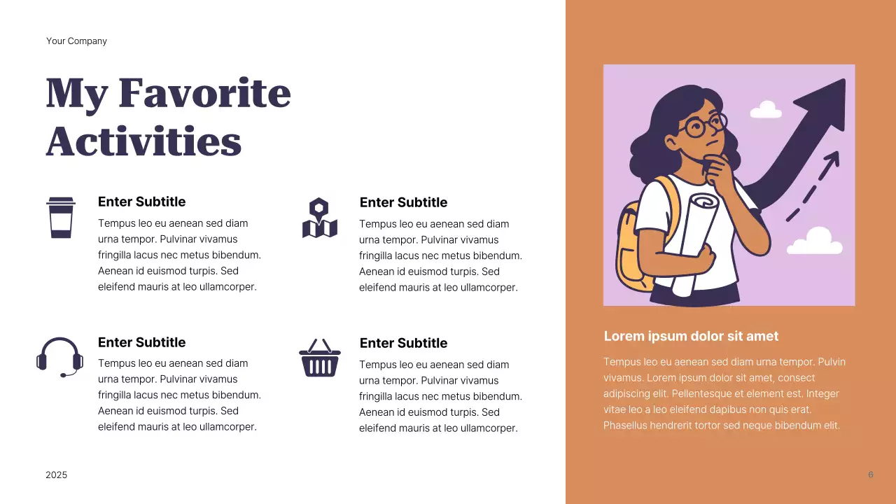 Presentasi Panduan Identitas Pribadi Modern Ungu