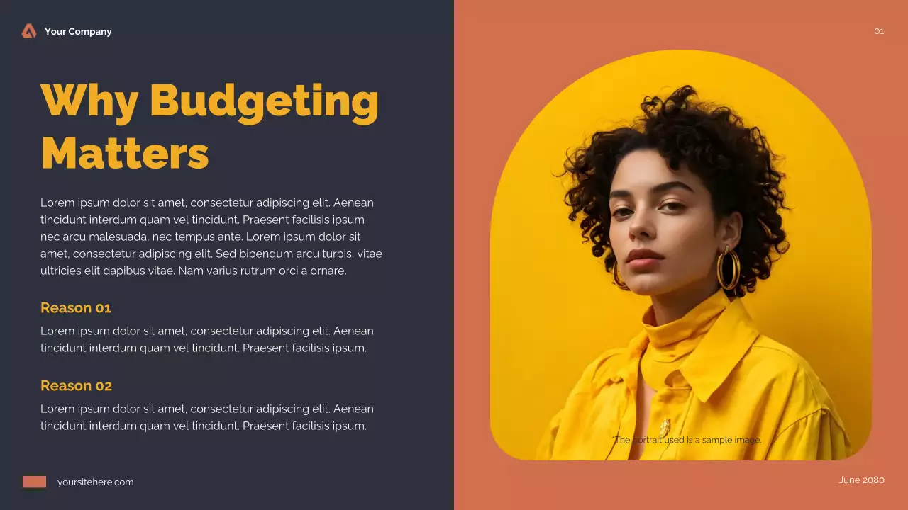 Orange Modern Personal Finance for Teens Presentation