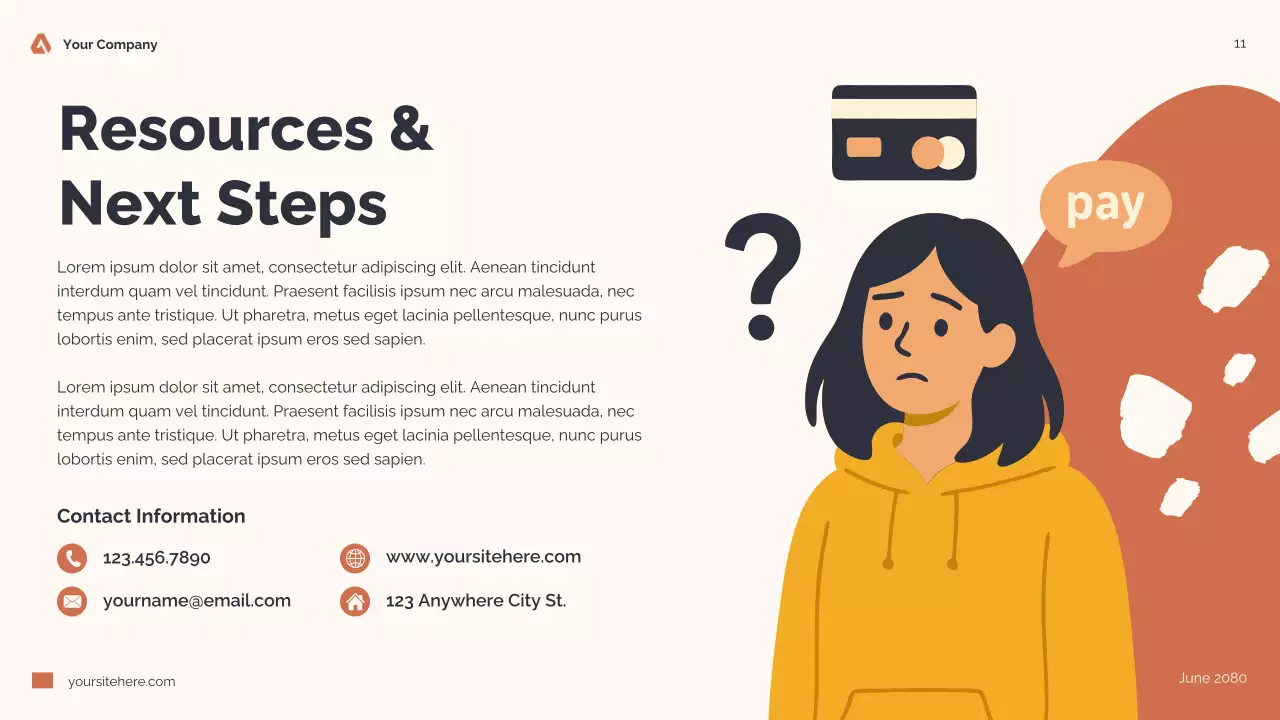 Orange Modern Personal Finance for Teens Presentation